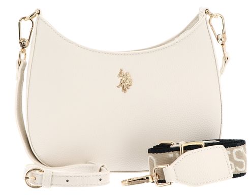 U.S. POLO ASSN. Mansion Small Hobo Bag S Cream White