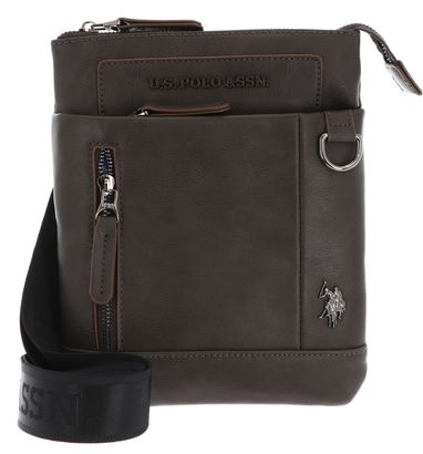 U.S. POLO ASSN. Cambridge Flat Crossbody Bag Dark / Taupe