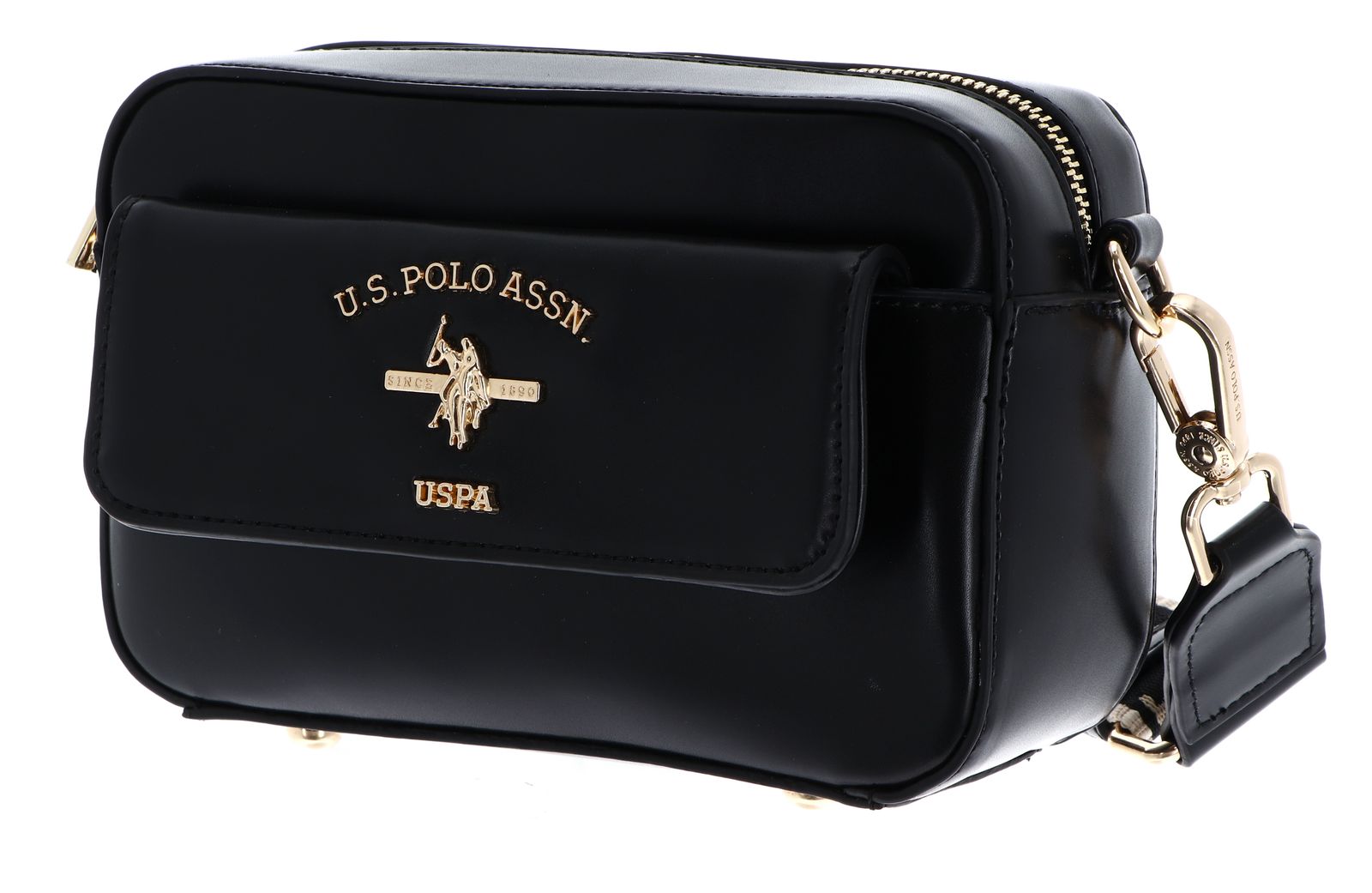 U.S. POLO ASSN. Heat Crossbody Bag With Pocket Black U.S. POLO ASSN. Heat Crossbody Bag With Pocket Black