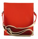 COCCINELLE Myrtha Maxi Log Crossbody Bag Grained Leather Gazpacho