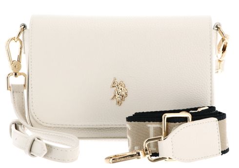 U.S. POLO ASSN. Mansion Flap Crossbody Bag Cream White