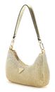 GUESS Zalina Mini Top Zip Shoulder Bag Gold
