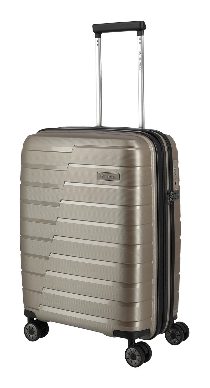 travelite Air Base 4W Trolley Expandable S+ Champagner travelite Air Base 4W Trolley Expandable S+ Champagner