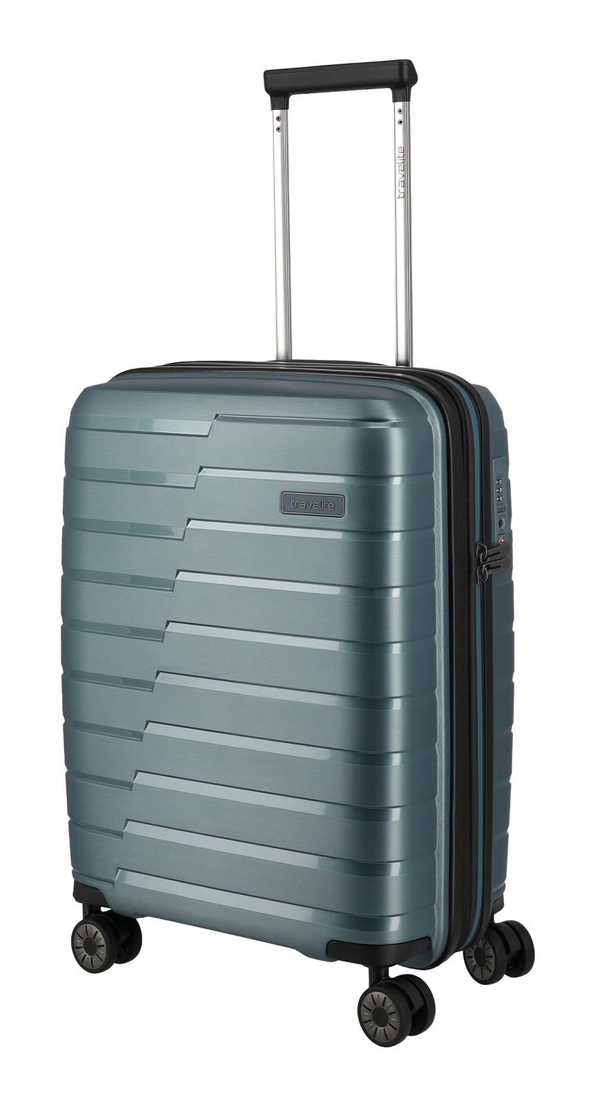 travelite Air Base 4W Trolley Expandable S+ Eisblau travelite Air Base 4W Trolley Expandable S+ Eisblau