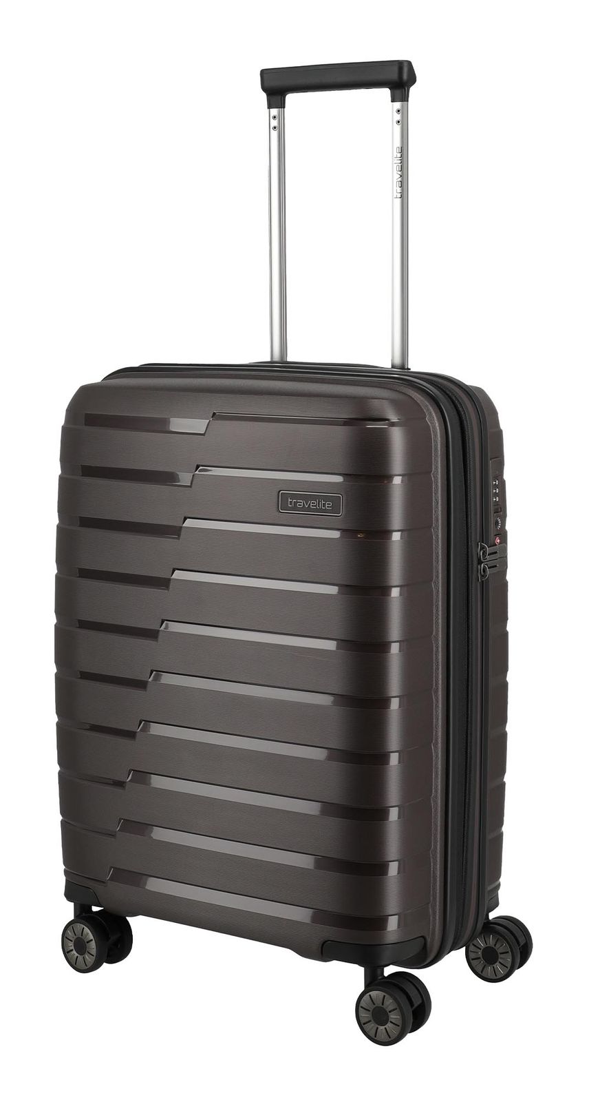 travelite Air Base 4W Trolley Expandable S+ Coffee travelite Air Base 4W Trolley Expandable S+ Coffee