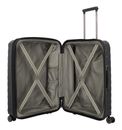 travelite Mobby 4W Trolley L / M / S Frontpocket Black