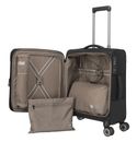 travelite CrossLITE 4W Trolley Expandable S Black travelite CrossLITE 4W Trolley Expandable S Black