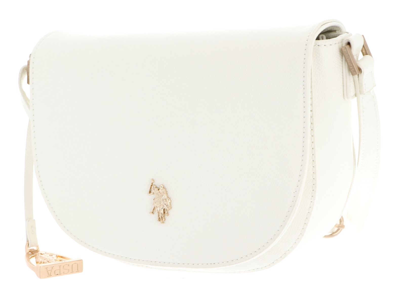 U.S. POLO ASSN. Jones Flap Crossbody Bag Cream White U.S. POLO ASSN. Jones Flap Crossbody Bag Cream White