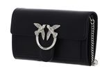 PINKO Love One Wallet C Black - Old Silver