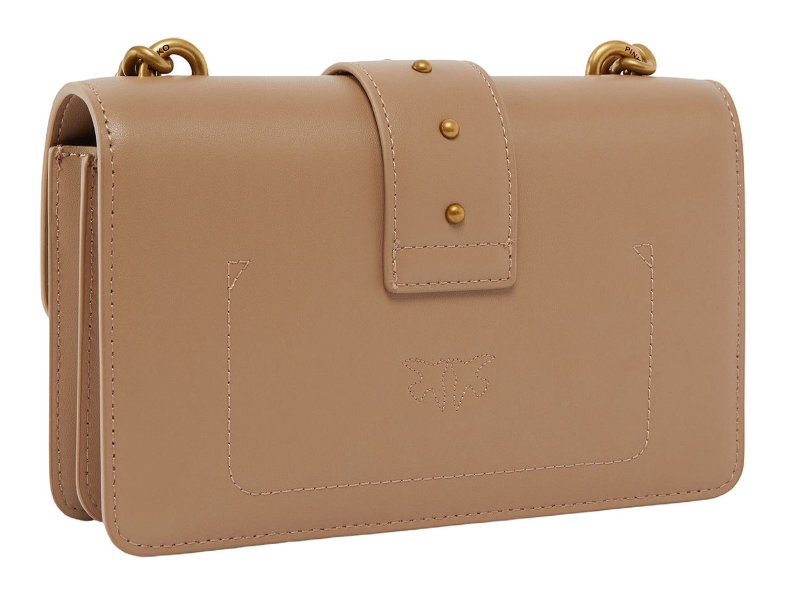 PINKO Love One Mini CL S Ginger Biscuit - Antique Gold PINKO Love One Mini CL S Ginger Biscuit - Antique Gold