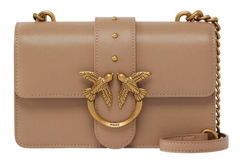 PINKO Love One Mini CL S Ginger Biscuit - Antique Gold