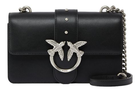 PINKO Love One Mini CL S Black - Old Silver