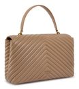 PINKO Love Lady Puff Big CL Sheep Nappa Chevron L Ginger Biscuit - Antique Gold PINKO Love Lady Puff Big CL Sheep Nappa Chevron L Ginger Biscuit - Antique Gold