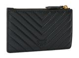 PINKO Airone Cardholder Sheep Nappa Chevron Black - Antique Gold PINKO Airone Cardholder Sheep Nappa Chevron Black - Antique Gold