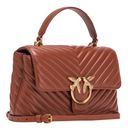 PINKO Love Lady Puff Classic CL Sheep Nappa Chevron M Arab - Antique Gold