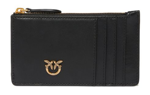 PINKO Airone Cardholder Black - Antique Gold