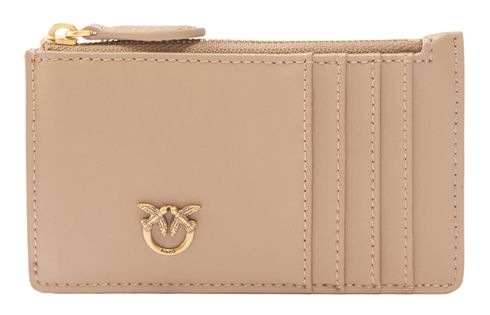 PINKO Airone Cardholder Ginger Biscuit - Antique Gold