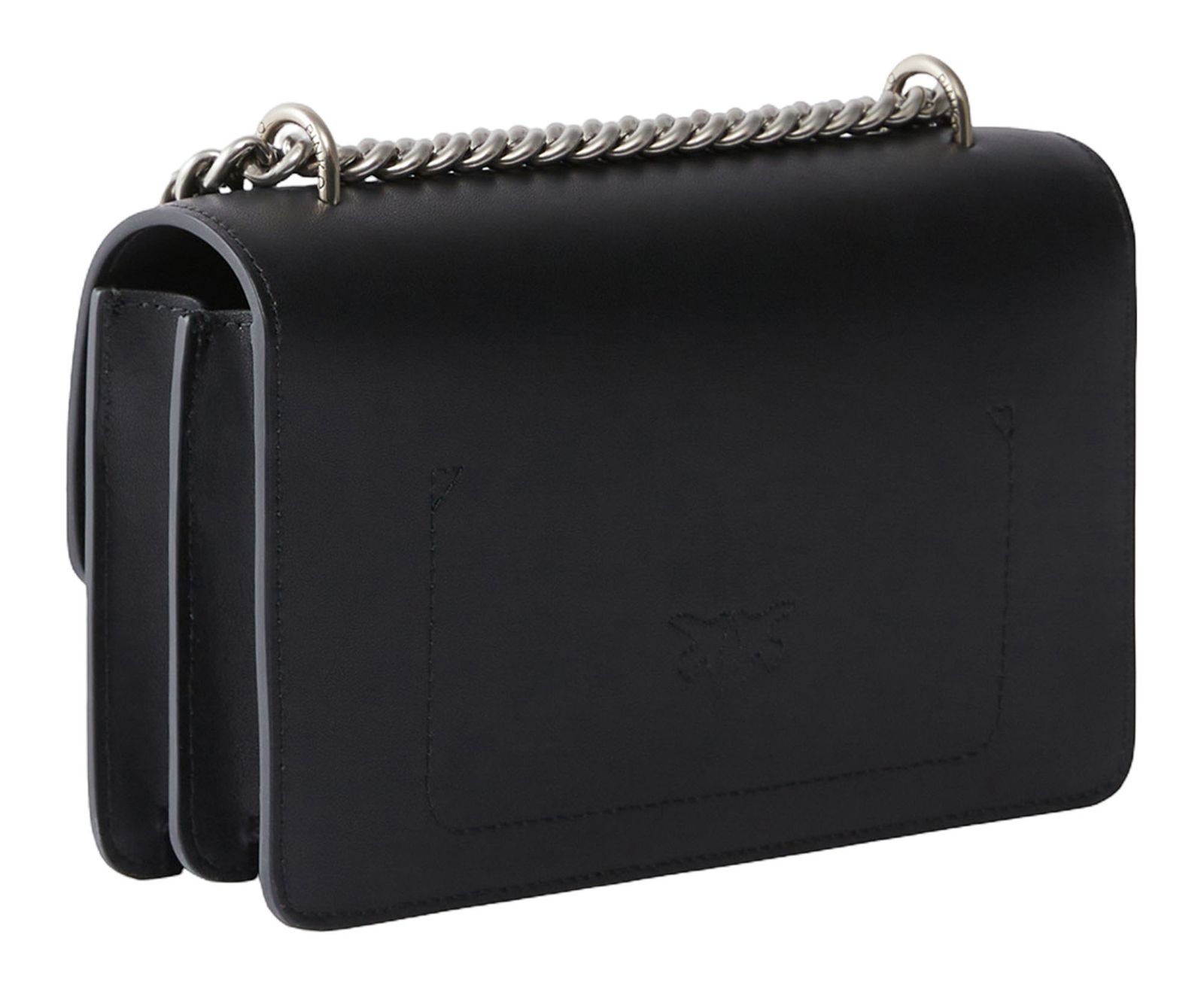 PINKO Love One Mini DC S Black - Old Silver PINKO Love One Mini DC S Black - Old Silver