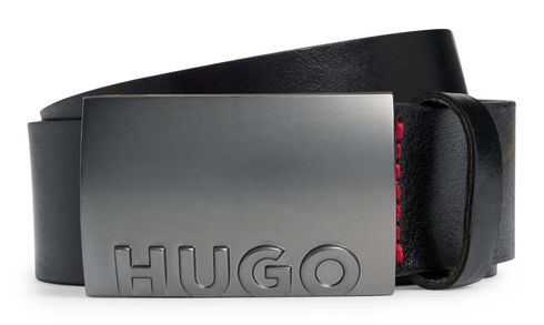 HUGO Gerald Sz35 Leather Belt W85 Black