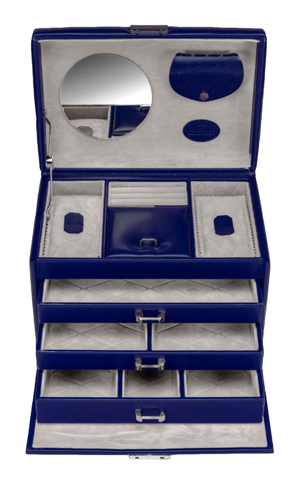WINDROSE Merino Moda Jewelry Box Dark Blue WINDROSE Merino Moda Jewelry Box Dark Blue