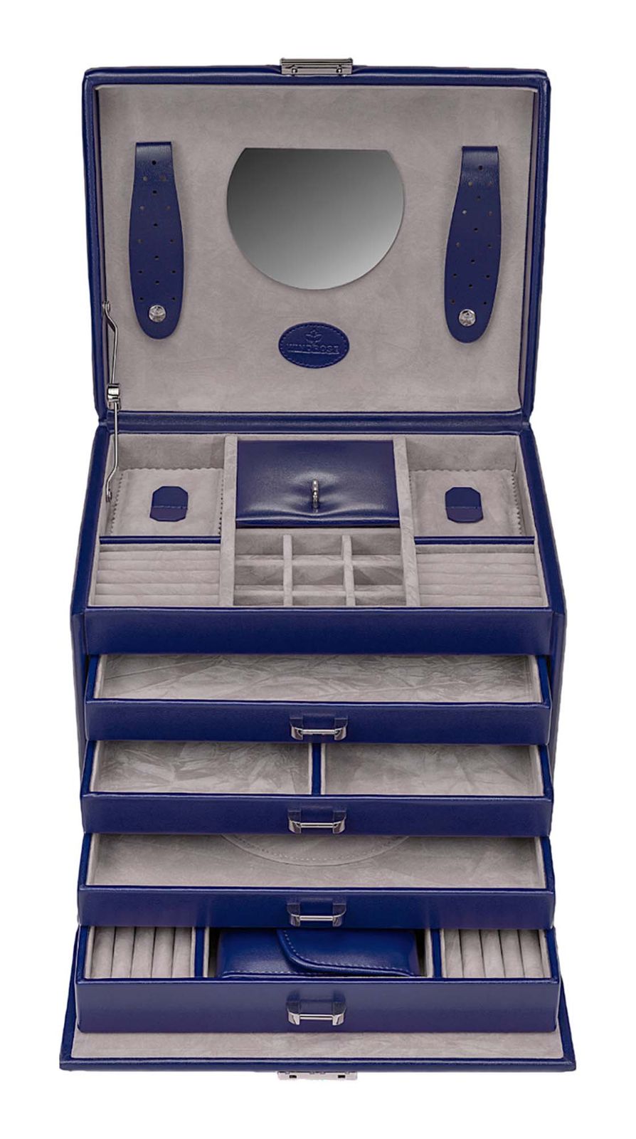 WINDROSE Merino Moda Jewelry Box Dark Blue WINDROSE Merino Moda Jewelry Box Dark Blue