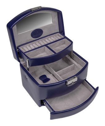 WINDROSE Merino Moda Jewellery Box Automatic Dark Blue