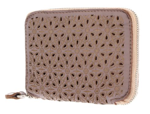 CATERINA LUCCHI Modena Diva Zip Around Wallet Mauve Toni Beige