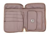 CATERINA LUCCHI Modena Diva Zip Around Wallet Mauve Toni Beige