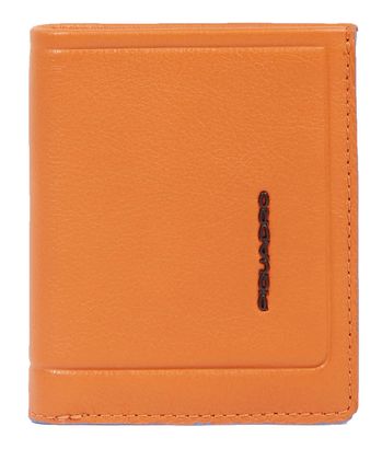PIQUADRO Atlas Vertical Men's Wallet with Coin Pocket RFID Orange