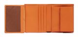 PIQUADRO Atlas Vertical Men's Wallet with Coin Pocket RFID Orange