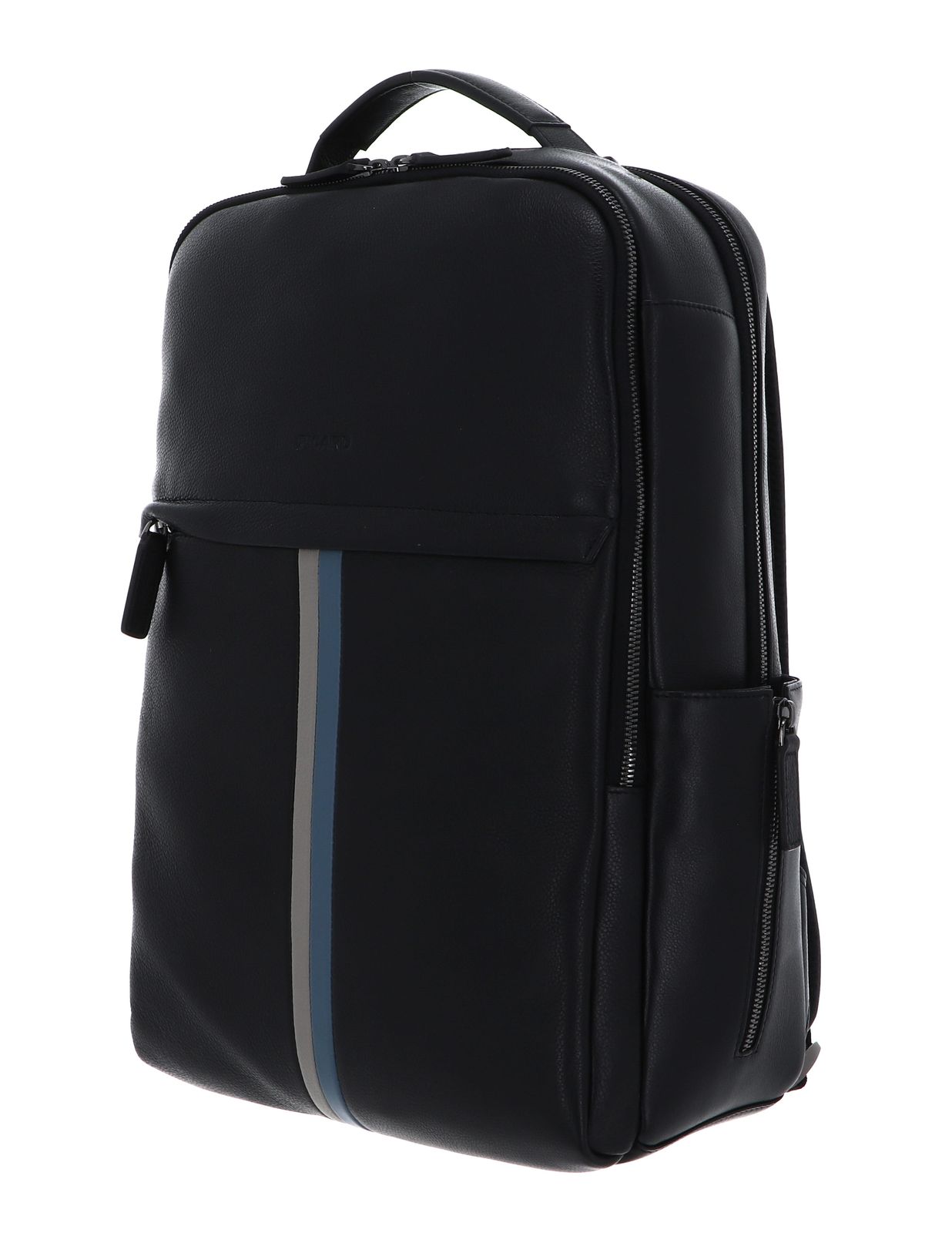 Picard Horizon Zaino In Vera Pelle Pieno Fiore Nero | 15L Con Scomparto Tablet E Passante Trolley