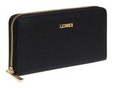 L.CREDI Poema Zip Around Wallet Black