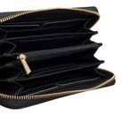 L.CREDI Poema Zip Around Wallet Black