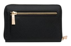 Porte-monnaie L.CREDI Poema Zip Around Wallet Noir - 100% Polyuréthane, Protection RFID, Réf. 1005642 200