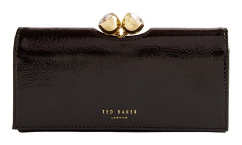 Ted Baker Rosyela Large Leather Bobble Purse Black