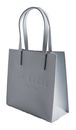 Ted Baker Seacon Crosshatch Small Icon Bag Light Grey