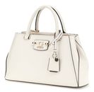 GUESS Nastra Society Satchel Cream White GUESS Nastra Society Satchel Cream White