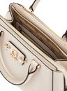 GUESS Nastra Society Satchel Cream White GUESS Nastra Society Satchel Cream White
