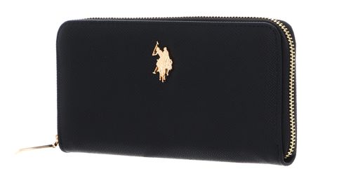 U.S. POLO ASSN. Jones Zip Around Wallet Black