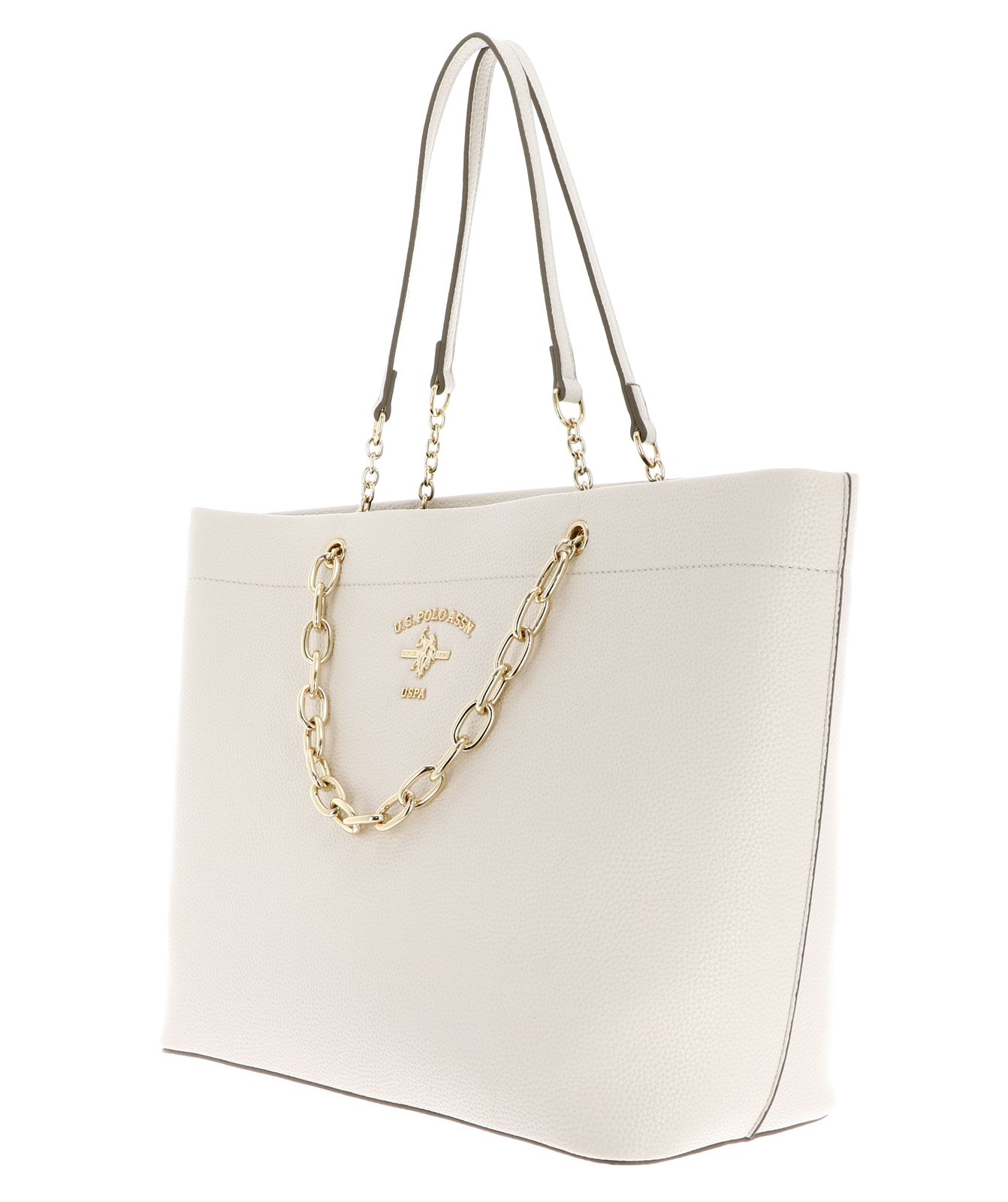 U.S. POLO ASSN. Stanford Shopping Bag Cream White U.S. POLO ASSN. Stanford Shopping Bag Cream White