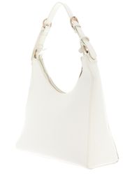 JONES ホワイトショルダーバッグ Jones New York Signature White Multilogo Purse Satchel Bus