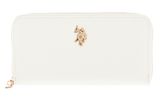 U.S. POLO ASSN. Jones Zip Around Wallet Cream White U.S. POLO ASSN. Jones Zip Around Wallet Cream White