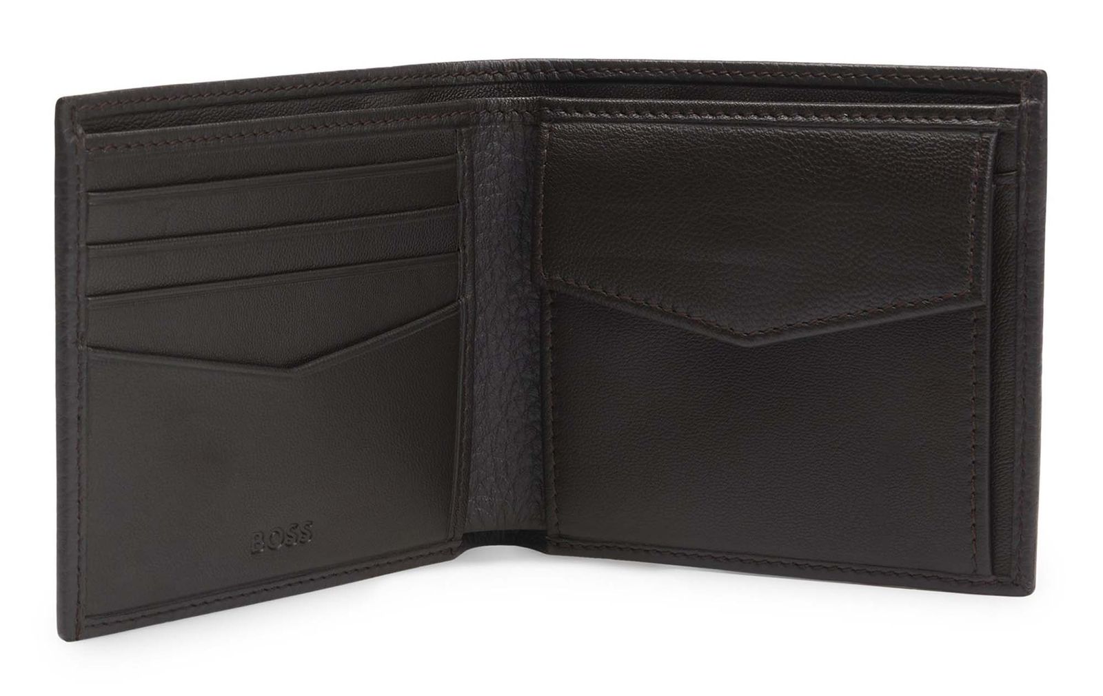 BOSS New Crosstown 4 CC Coin Wallet Dark Brown BOSS New Crosstown 4 CC Coin Wallet Dark Brown