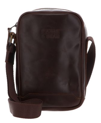 BUCKLE & SEAM Runner Crossbody Bag Brown / Blu