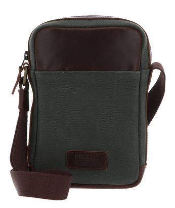 BUCKLE & SEAM Canvas Runner Crossbody Bag Green / Blu
