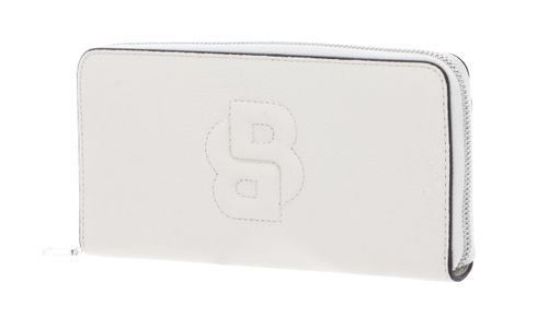BOSS Anett Ziparound Wallet Open White