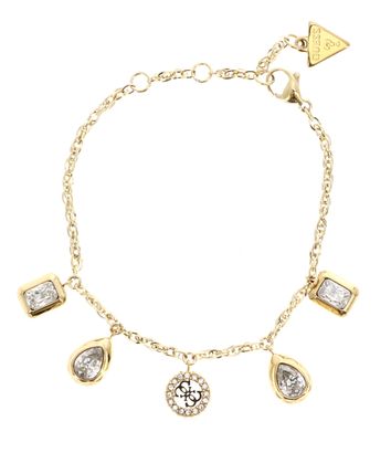 GUESS 4G Light 5 Charms & 4G Bracelet S Yellow Gold