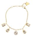 GUESS 4G Light 5 Charms & 4G Bracelet S Yellow Gold