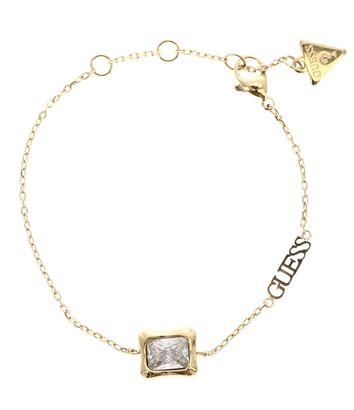 GUESS Bamboo Crystal Bracelet S Yellow Gold