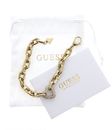 GUESS Beloved Pave Heart Chain Bracelet S Yellow Gold / Pink GUESS Beloved Pave Heart Chain Bracelet S Yellow Gold / Pink